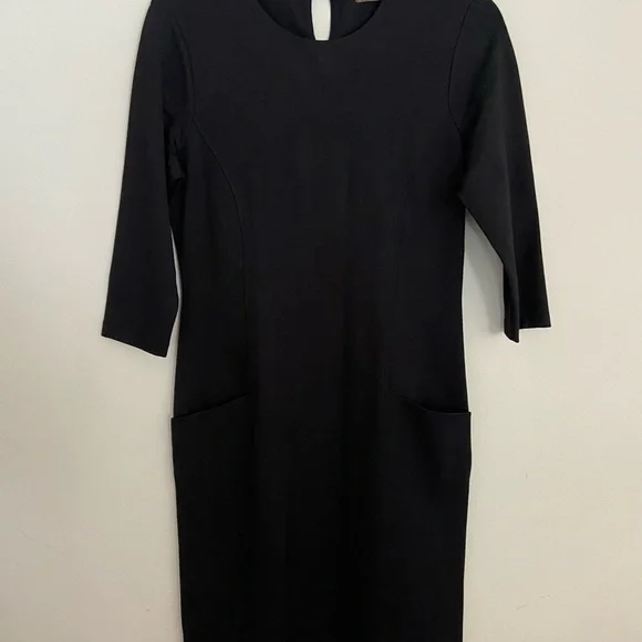 NWT J McLaughlin catalyst dress solid black sz small - Picture 3 of 6